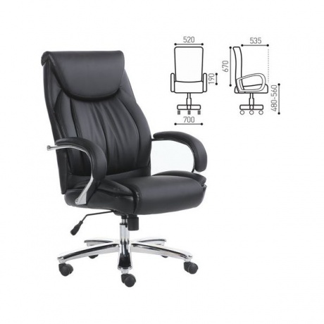 Компьютерное кресло Brabix Premium &quot;Advance EX-575&quot; черный - фото 1