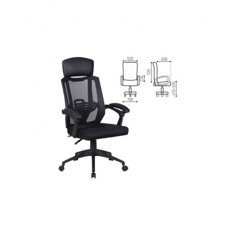 Компьютерное кресло Brabix &quot;Nexus ER-401&quot; черный - фото 1