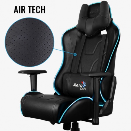Кресло игровое Aerocool AC220 AIR RGB-B black - фото 11