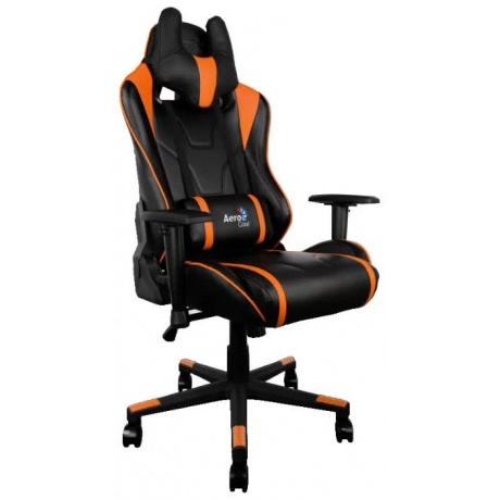 Кресло игровое Aerocool AC220 AIR-BO black/orange - фото 1