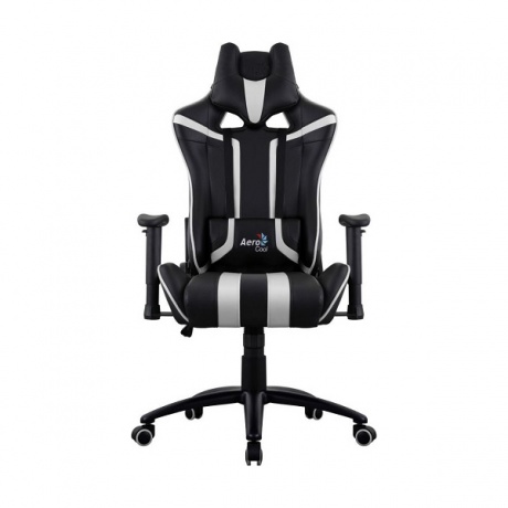 Кресло игровое Aerocool AC120 AIR-BW black/white - фото 1