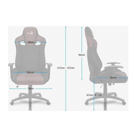 Компьютерное кресло Aerocool EARL Stone Grey - фото 8
