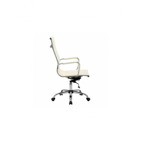 Кресло офисное BRABIX Energy EX-509 (рециклированная кожа хром бежевое) - фото 2