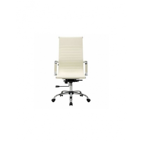 Кресло офисное BRABIX Energy EX-509 (рециклированная кожа хром бежевое) - фото 3