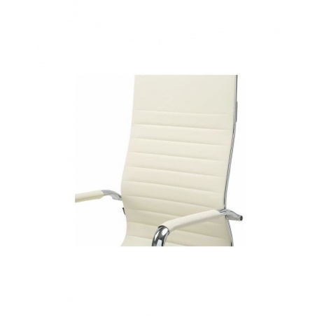 Кресло офисное BRABIX Energy EX-509 (рециклированная кожа хром бежевое) - фото 5