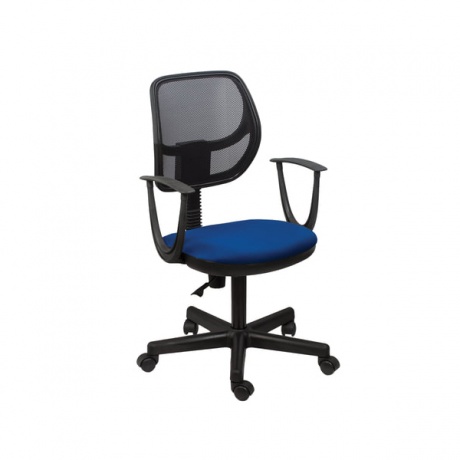 Кресло BRABIX Flip MG-305 (с подлокотниками комбинированное синее/черное TW) - фото 3