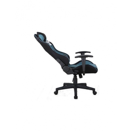 Компьютерное кресло BRABIX GT Racer GM-100 (две подушки ткань черное/голубое) - фото 5