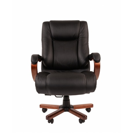 Кресло компьютерное Chairman 503 черный (кожа) - фото 2