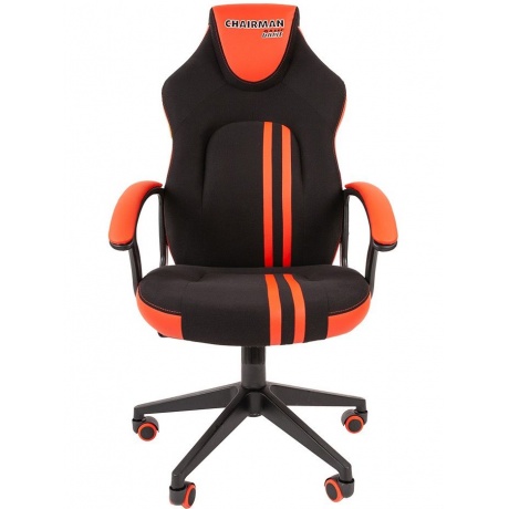 Компьютерное кресло Chairman game 26 черный/красный - фото 2