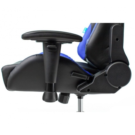 Компьютерное кресло Бюрократ VIKING 5 AERO BLUE черный/синий искусственная кожа - фото 3