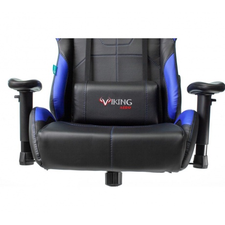 Компьютерное кресло Бюрократ VIKING 5 AERO BLUE черный/синий искусственная кожа - фото 7