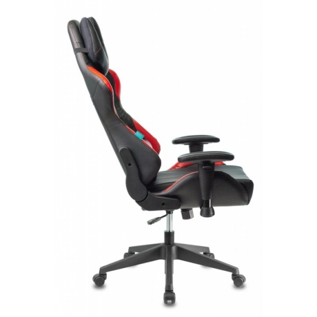 Кресло игровое Бюрократ VIKING 5 AERO RED черный/красный искусственная кожа - фото 5