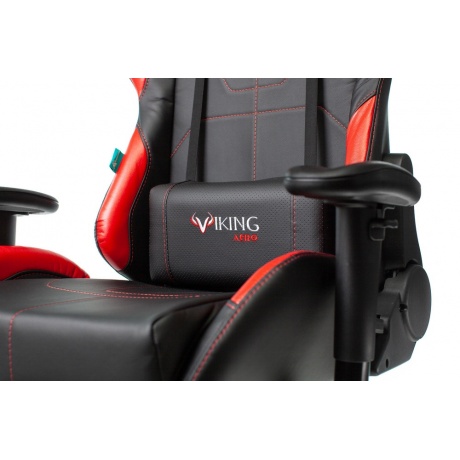 Кресло игровое Бюрократ VIKING 5 AERO RED черный/красный искусственная кожа - фото 8