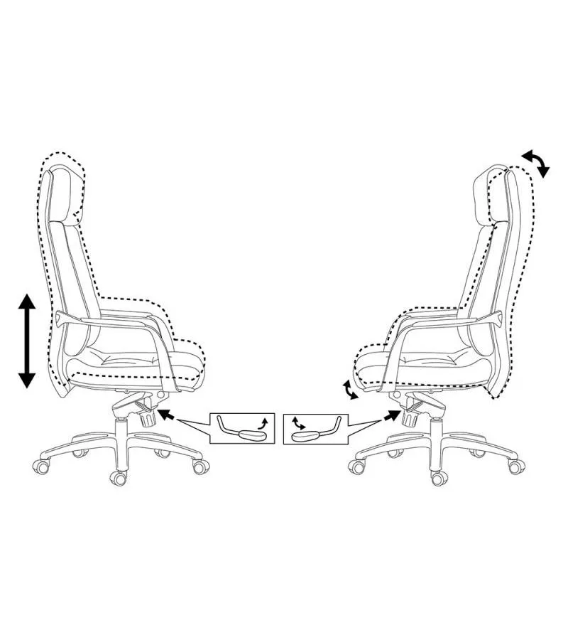 Кресло руководителя Бюрократ _DAO/WHITE белый кожа крестовина алюминий - фото 6