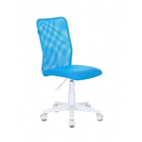 Кресло детское Бюрократ KD-9/WH/TW-55 голубой TW-31 TW-55 сетка/ткань (пластик белый) - фото 1