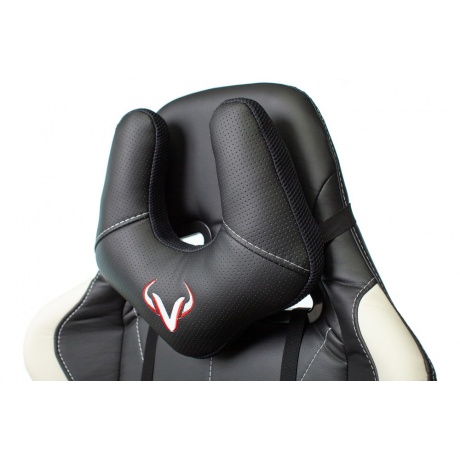 Кресло игровое Бюрократ VIKING 5 AERO WHITE черный/белый искусственная кожа - фото 11