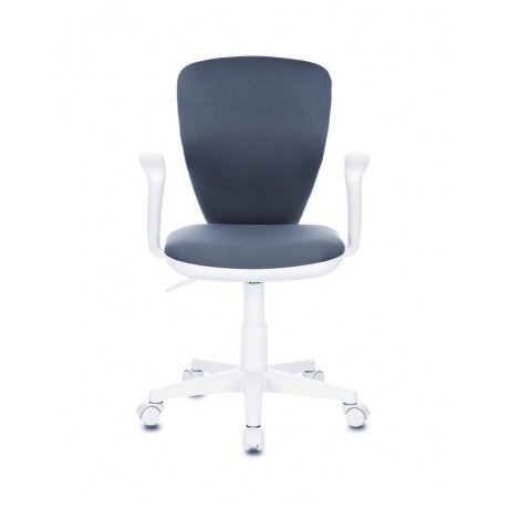Кресло детское Бюрократ KD-W10AXSN/26-25 серый 26-25 (пластик белый) - фото 2