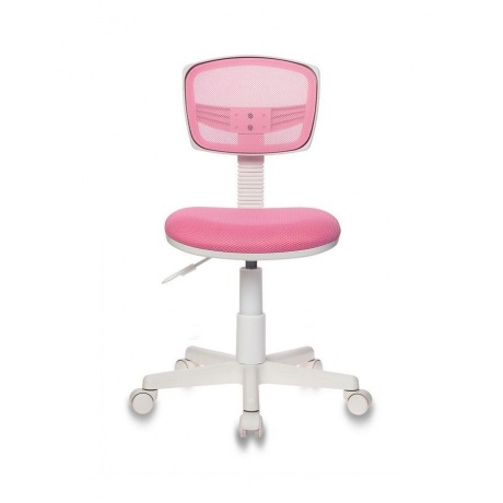 Кресло детское Бюрократ CH-W299/PK/TW-13A спинка сетка розовый TW-06A TW-13A (пластик белый) - фото 2