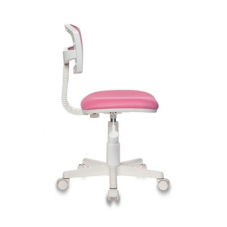 Кресло детское Бюрократ CH-W299/PK/TW-13A спинка сетка розовый TW-06A TW-13A (пластик белый) - фото 3
