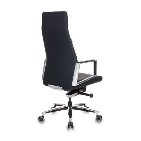 Кресло руководителя Бюрократ JONS/BLACK черный кожа крестовина алюминий - фото 4