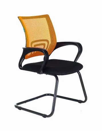 Кресло Бюрократ CH-695N-AV/OR/TW-11 на полозьях оранжевый TW-38-...