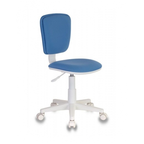Кресло детское Бюрократ CH-W204NX/26-24 голубой 26-24 (пластик белый) - фото 1