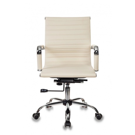 Кресло руководителя Бюрократ CH-883-LOW/IVORY низкая спинка слон...