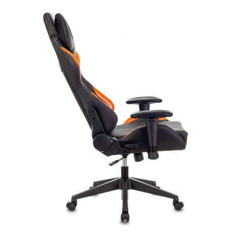Компьютерное кресло Бюрократ VIKING 5 AERO ORANGE черный/оранжевый искусственная кожа - фото 13