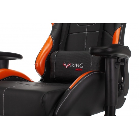 Компьютерное кресло Бюрократ VIKING 5 AERO ORANGE черный/оранжевый искусственная кожа - фото 17