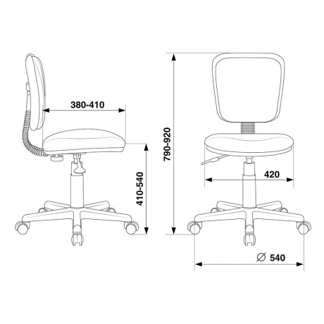 Кресло детское Бюрократ CH-204NX/GIRAFFE оранжевый жираф - фото 5