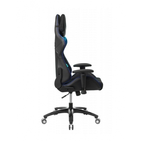 Компьютерное кресло Бюрократ VIKING 4 AERO BLUE две подушки черный/синий искусст.кожа/ткань - фото 6