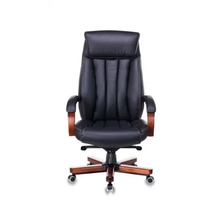 Кресло руководителя Бюрократ T-9922WALNUT/BLACK черный кожа крес...