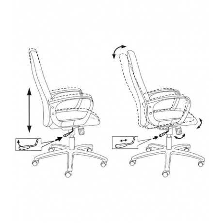 Кресло руководителя Бюрократ CH-808AXSN/#B черный 3C11 - фото 5