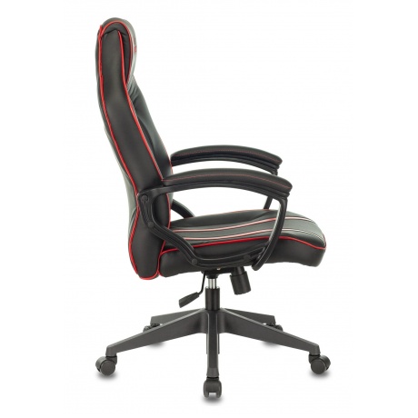 Кресло игровое Бюрократ VIKING ZOMBIE A3 RED черный/красный искусственная кожа - фото 3