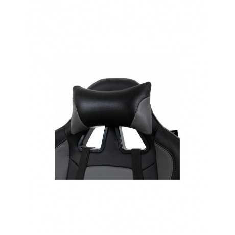 Компьютерное кресло BRABIX GT Racer GM-100 две подушки экокожа черное/серое - фото 7