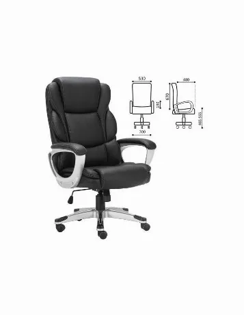 Компьютерное кресло Brabix Premium Rest EX-555 экокожа черное