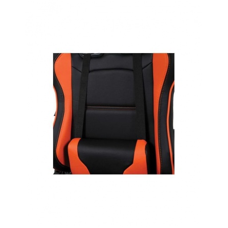 Компьютерное кресло BRABIX GT Racer GM-100 две подушки экокожа черное/оранжевое - фото 8