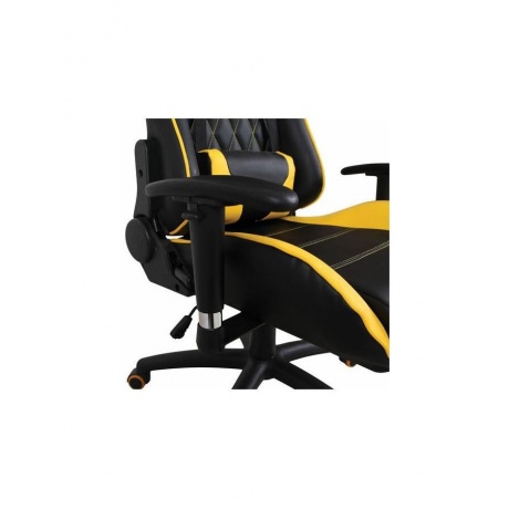 Компьютерное кресло BRABIX GT Master GM-110 две подушки экокожа черное/желтое - фото 11