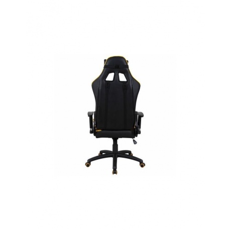 Компьютерное кресло BRABIX GT Master GM-110 две подушки экокожа черное/желтое - фото 4