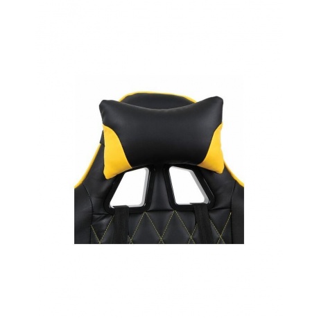 Компьютерное кресло BRABIX GT Master GM-110 две подушки экокожа черное/желтое - фото 7
