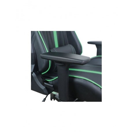 Кресло компьютерное BRABIX GT Carbon GM-120 две подушки экокожа черное/зеленое - фото 11