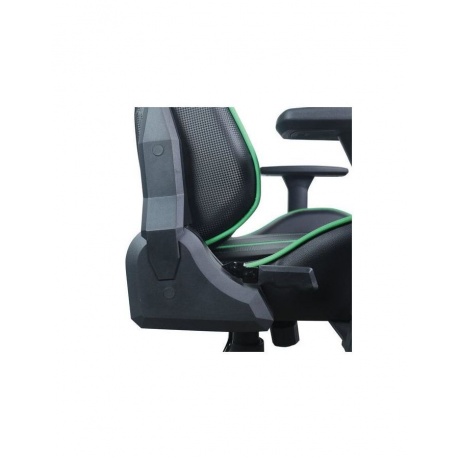 Кресло компьютерное BRABIX GT Carbon GM-120 две подушки экокожа черное/зеленое - фото 13