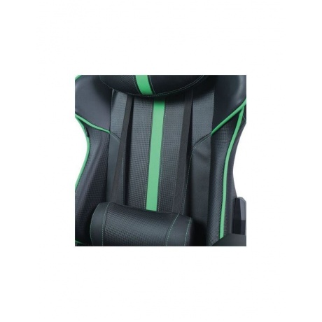 Кресло компьютерное BRABIX GT Carbon GM-120 две подушки экокожа черное/зеленое - фото 8