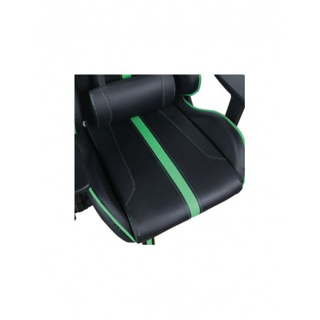 Кресло компьютерное BRABIX GT Carbon GM-120 две подушки экокожа черное/зеленое - фото 9