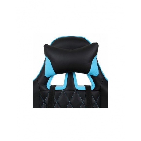 Компьютерное кресло BRABIX GT Master GM-110 две подушки экокожа черное/голубое - фото 7