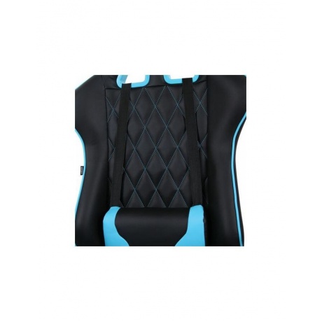 Компьютерное кресло BRABIX GT Master GM-110 две подушки экокожа черное/голубое - фото 8