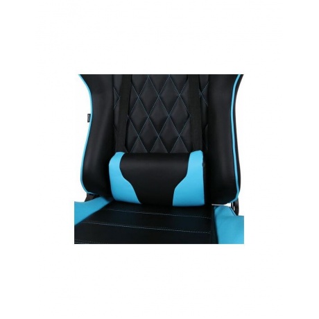 Компьютерное кресло BRABIX GT Master GM-110 две подушки экокожа черное/голубое - фото 9