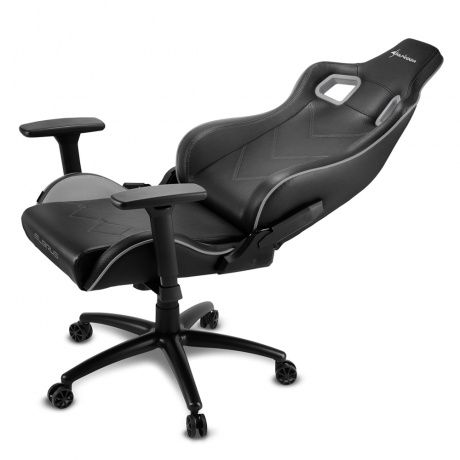 Кресло игровое Sharkoon Elbrus 2 чёрно-серое - фото 5