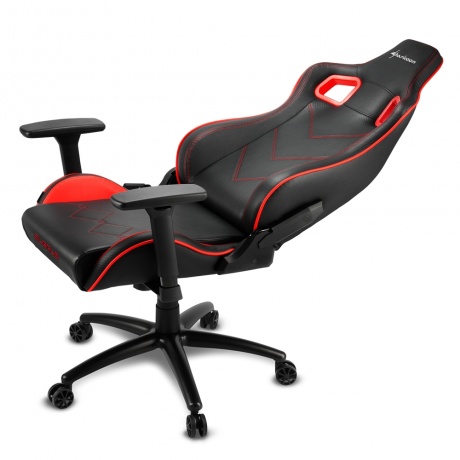 Кресло игровое Sharkoon Elbrus 2 чёрно-красное - фото 5