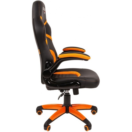 Компьютерное кресло Chairman game 18 чёрное/оранжевое - фото 3
